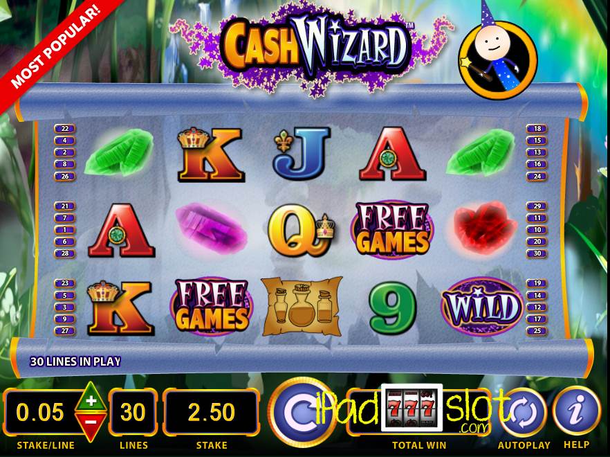 Cash wizard slots free to play bally casino games reviews